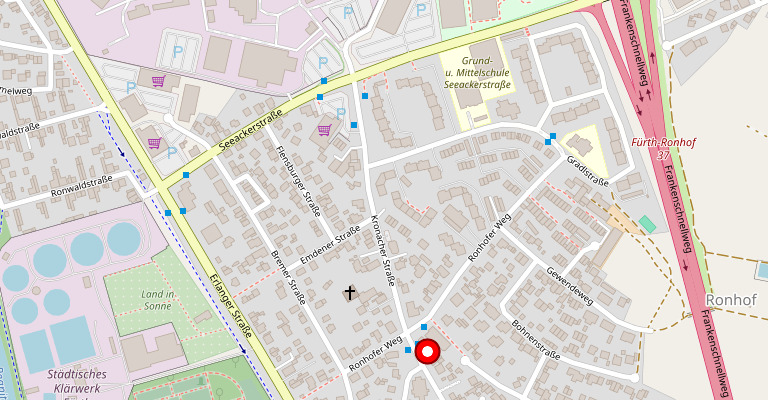 Standort der Praxis: Laubenweg 130, 90765 Fürth